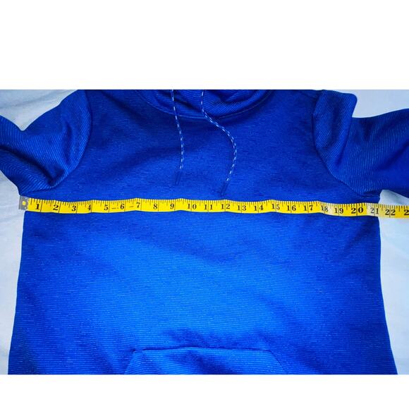 Under Armour Cold Gear Fleece Lined Hoodie - Women's Size M - In Blue Stripe - Picture 10 of 11